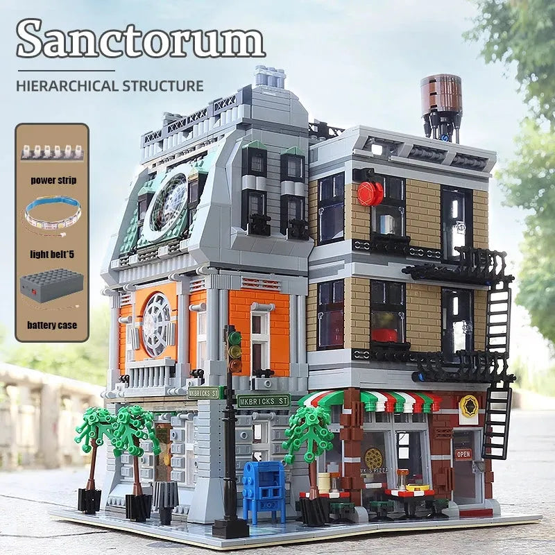 Building Blocks MOC Creator Expert Marvel Sanctum Sanctorum Bricks Toy 16037 Construction Set Toys - 4