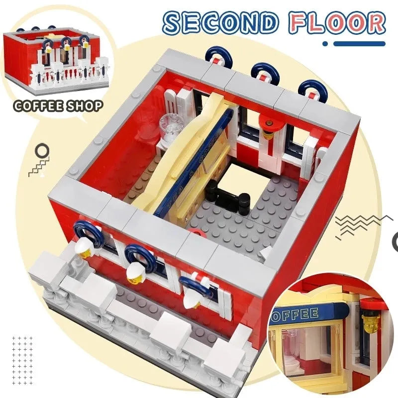 Building Blocks MOC Creator Experts City Post Office Bricks Toy 11001 Construction Set Toys - 9