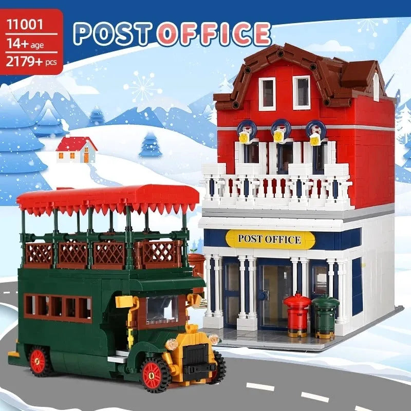 Building Blocks MOC Creator Experts City Post Office Bricks Toy 11001 Construction Set Toys - 7