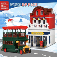 Thumbnail for Building Blocks MOC Creator Experts City Post Office Bricks Toy 11001 Construction Set Toys - 7