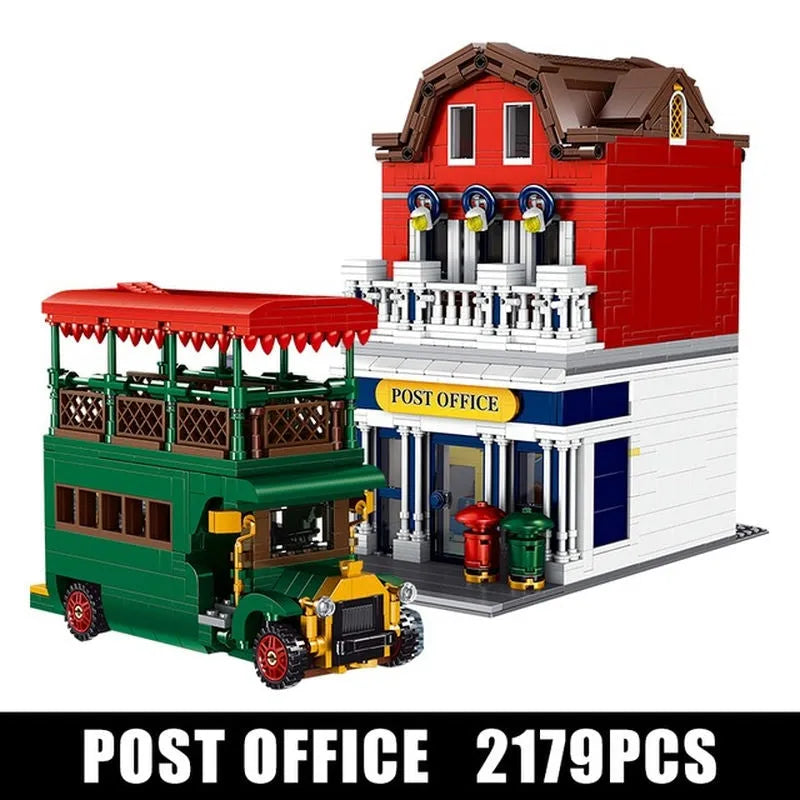 Building Blocks MOC Creator Experts City Post Office Bricks Toy 11001 Construction Set Toys - 1