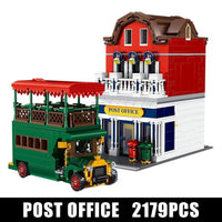 Thumbnail for Building Blocks MOC Creator Experts City Post Office Bricks Toy 11001 Construction Set Toys - 1