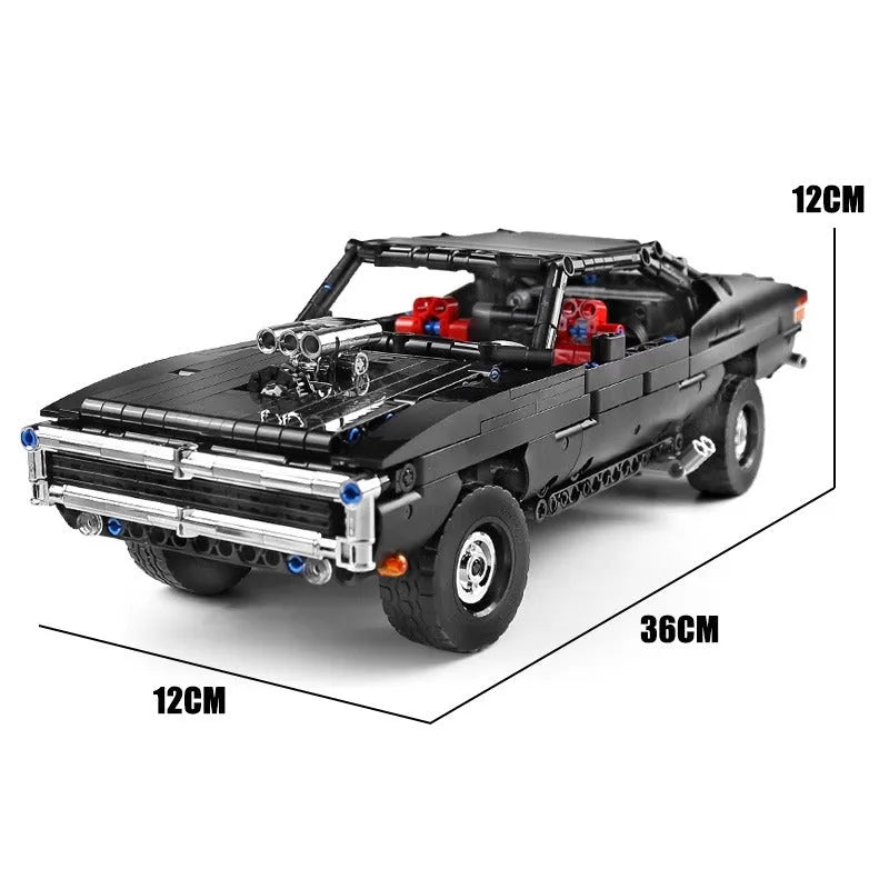 Building Blocks MOC Expert RC Ultimate Muscle Car Vehicle Bricks Toy 13081 Construction Set Toys - 7