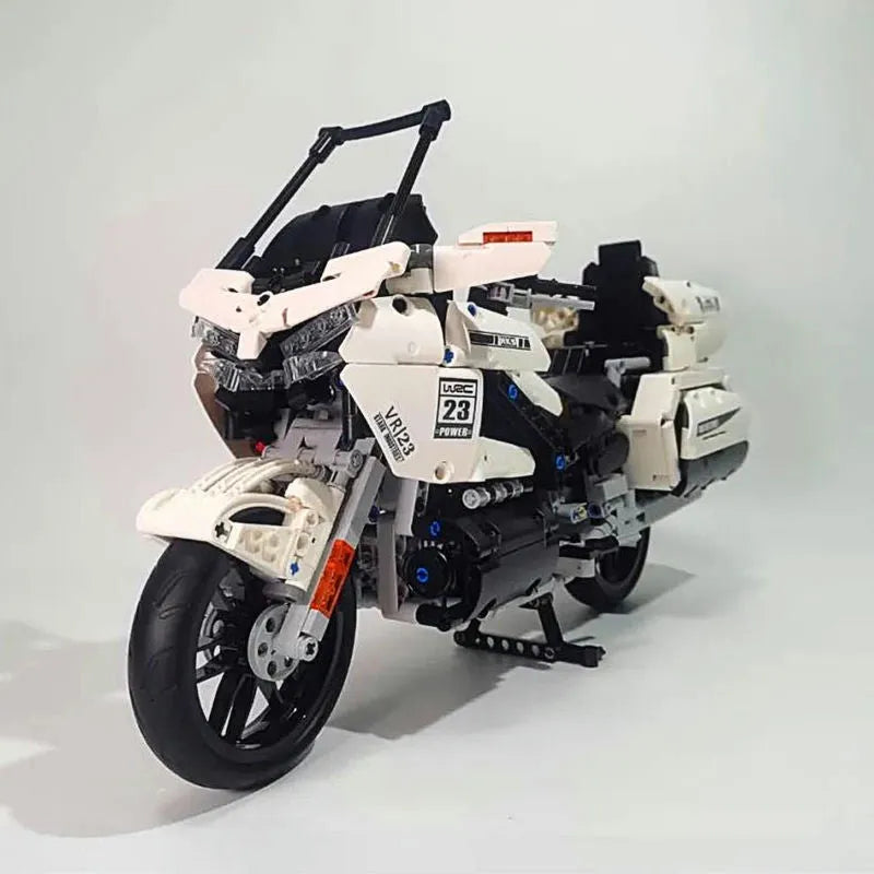 Building Blocks MOC Gold Wing GL1800 Classic Motorcycle Bricks Toys 23001 Construction Set Toys - 10