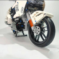 Thumbnail for Building Blocks MOC Gold Wing GL1800 Classic Motorcycle Bricks Toys 23001 Construction Set Toys - 12