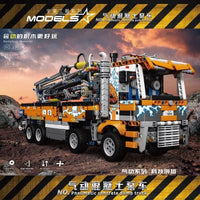 Thumbnail for Building Blocks MOC Heavy - Duty Pneumatic Concrete Pump Truck Bricks Toy - 2