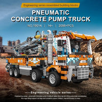 Thumbnail for Building Blocks MOC Heavy - Duty Pneumatic Concrete Pump Truck Bricks Toy - 6