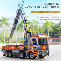 Thumbnail for Building Blocks MOC Heavy - Duty Pneumatic Concrete Pump Truck Bricks Toy - 8