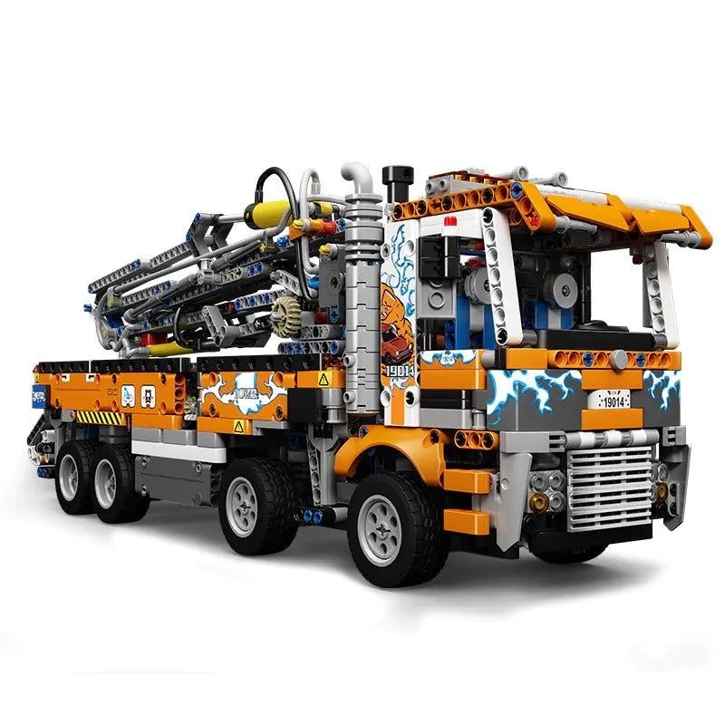 Building Blocks MOC Heavy - Duty Pneumatic Concrete Pump Truck Bricks Toy - 1