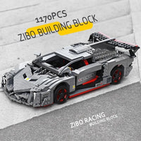 Thumbnail for Building Blocks MOC Lambo Veneno Super Racing Sports Car Bricks Toys 13110 Construction Set Toys - 4