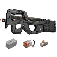 Thumbnail for Building Blocks MOC Military Motorized P90 SMG Gun Bricks Toys 14018 Construction Set Toys - 1