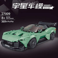 Thumbnail for Building Blocks MOC Mini Aston Martin Vulcan Sports Racing Car Bricks Toy 27009 Construction Set Toys - 2