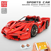 Thumbnail for Building Blocks MOC RC Ferrari FXX Sports Racing Car Bricks Toys 13085 - 2