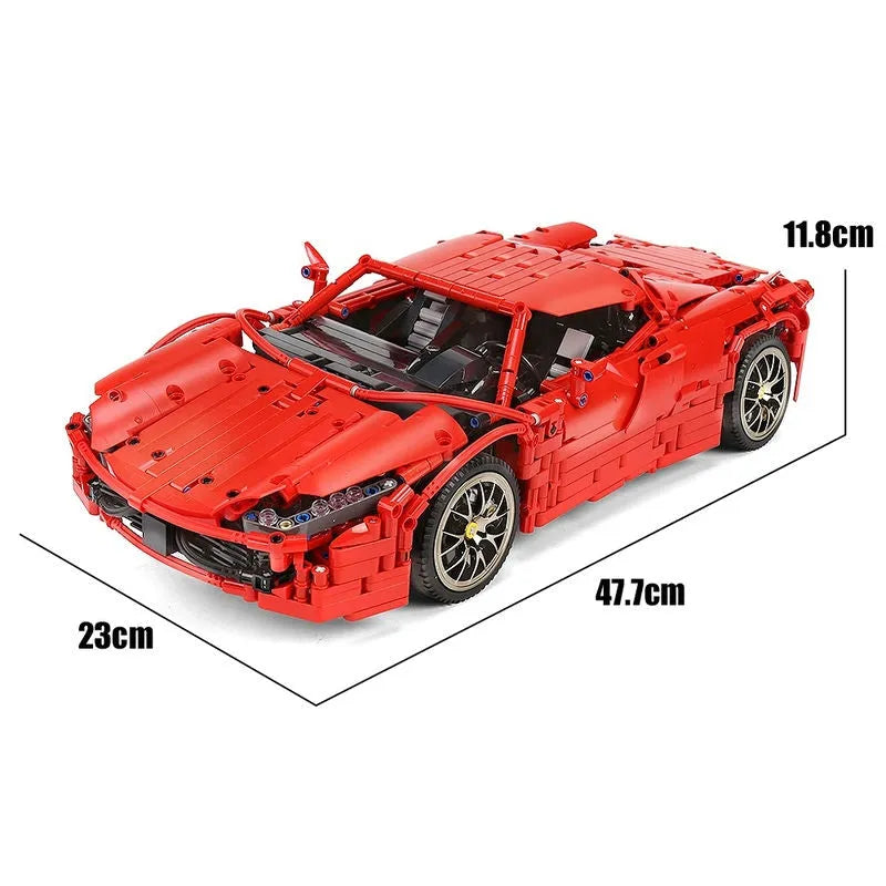 Building Blocks MOC RC Motorized 488 Red Spider Racing Car Bricks Toy 13048 Construction Set Toys - 3