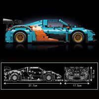 Thumbnail for Building Blocks MOC RC Motorized McLaren P1 Hyper Sports Car Bricks Toy 13174 Construction Set Toys - 7