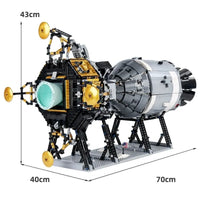 Thumbnail for Building Blocks MOC UCS Apollo 11 Spacecraft Lunar Landing Bricks Toys 21006 Construction Set Toys - 7