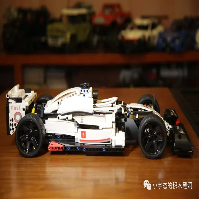 Building Blocks Tech MOC Alternate F1 Super Racing Car Bricks Toy 13117 Construction Set Toys - 7