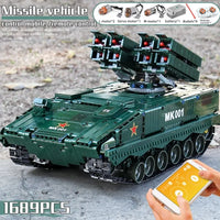 Thumbnail for Building Blocks Tech MOC Military RC APP HJ10 Anti Tank Missile Bricks Toys Construction Set Toys - 10