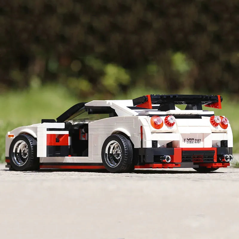 Building Blocks Tech MOC Nissan GTR R35 Racing Car Bricks Toys 13104 Construction Set Toys - 8