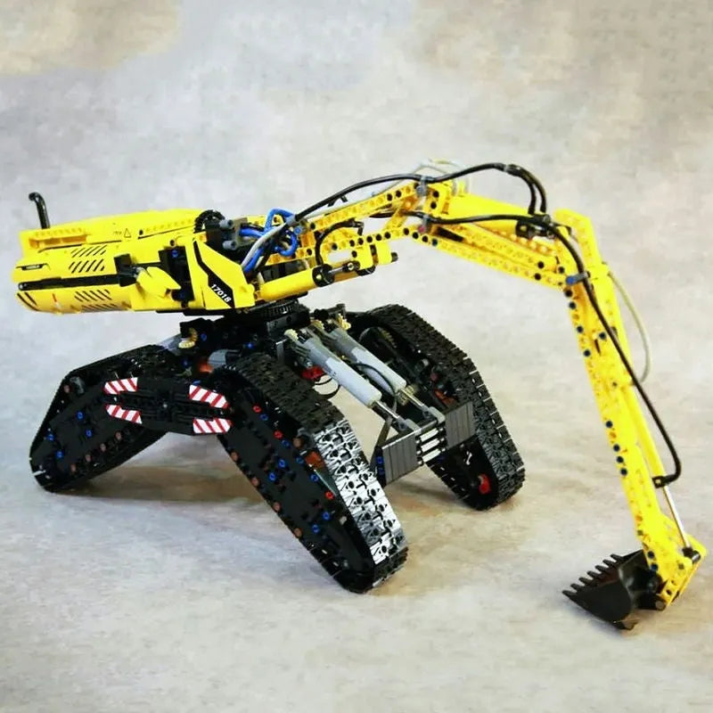 Building Blocks Tech MOC RC All Terrain Excavator Crawler Truck Bricks Toy Construction Set Toys - 10