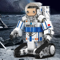 Thumbnail for Building Blocks Tech RC Motorized Astronaut Boy Robot Kids Bricks Toy 13136 Construction Set Toys - 11