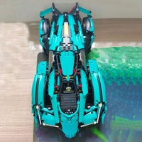 Thumbnail for Building Blocks MOC 88301B Roaring Speed Racing Sports Car Bricks Toy Construction Set Toys - 7