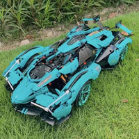 Thumbnail for Building Blocks MOC 88301B Roaring Speed Racing Sports Car Bricks Toy Construction Set Toys - 9