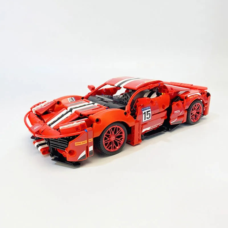 Building Blocks MOC 88304 In The Name Of Speed Drift Sports Car Bricks Toy Construction Set Toys - 1