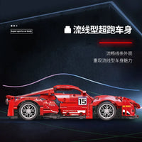 Thumbnail for Building Blocks MOC 88304 In The Name Of Speed Drift Sports Car Bricks Toy Construction Set Toys - 3