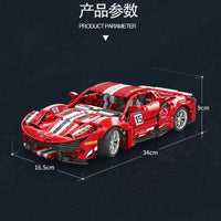 Thumbnail for Building Blocks MOC 88304 In The Name Of Speed Drift Sports Car Bricks Toy Construction Set Toys - 5