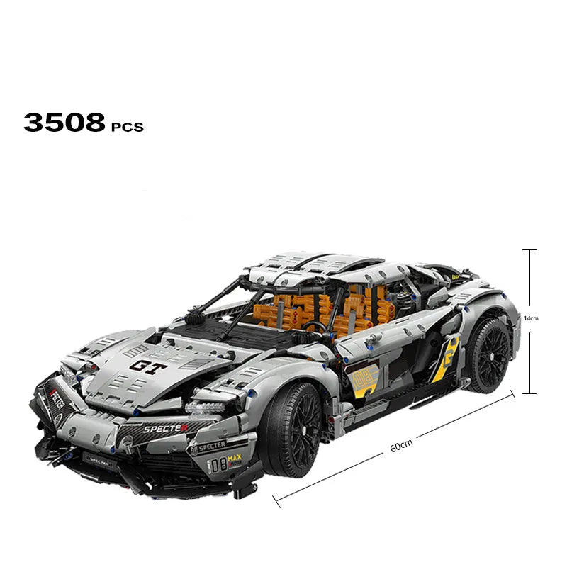 Building Blocks MOC Ares Drag Racing Supercar Bricks Toys MY88012 - 14