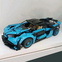 Thumbnail for Building Blocks Tech Building Block MOC Bugatti Bolide Sports Car Bricks Toy Construction Set Toys - 10