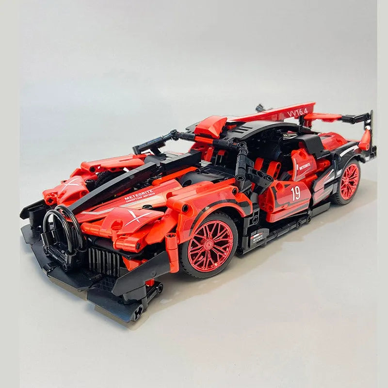 Building Blocks Tech MOC 88303 Speed Beast Racing Sports Car Bricks Toy Construction Set Toys - 4