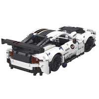 Thumbnail for Building Blocks Tech MOC Dodge Viper GTR Racing Car Bricks Toy 88317 Construction Set Toys - 2