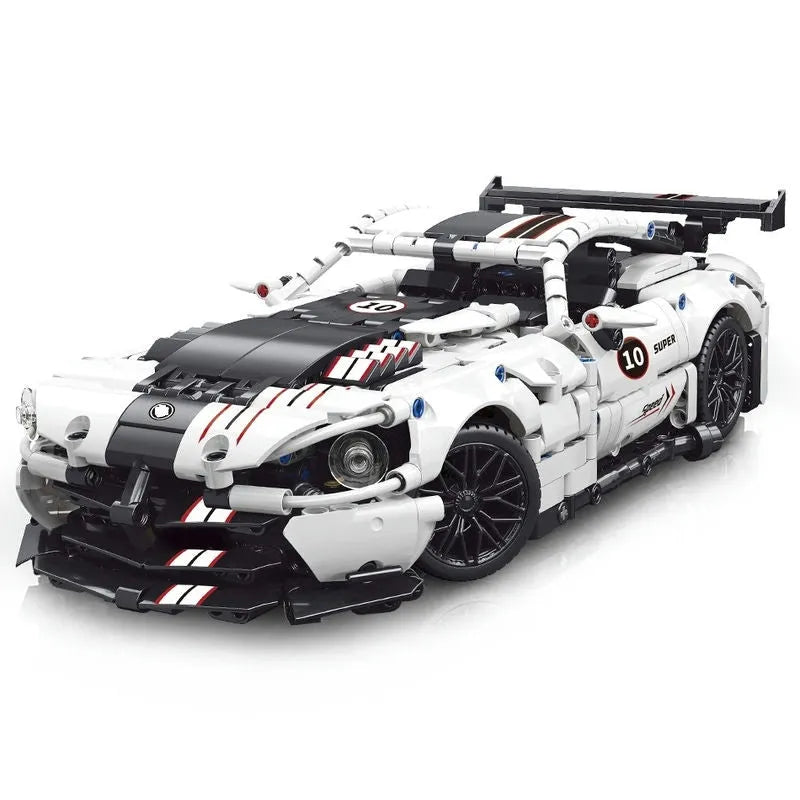 Building Blocks Tech MOC Dodge Viper GTR Racing Car Bricks Toy 88317 Construction Set Toys - 1