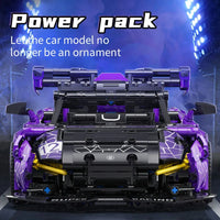 Thumbnail for Building Blocks Tech MOC McLaren Senna GTR Racing Sports Car Bricks Toys Construction Set Toys - 4