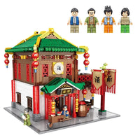 Thumbnail for Building Blocks Creator Expert MOC Ancient China Town Street Bricks Toy Construction Set Toys - 1