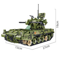 Thumbnail for Building Blocks Military Self-propelled 35MM Artillery Bricks Toys Construction Set Toys - 5