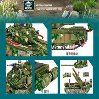 Thumbnail for Building Blocks Military Self-propelled 35MM Artillery Bricks Toys Construction Set Toys - 6