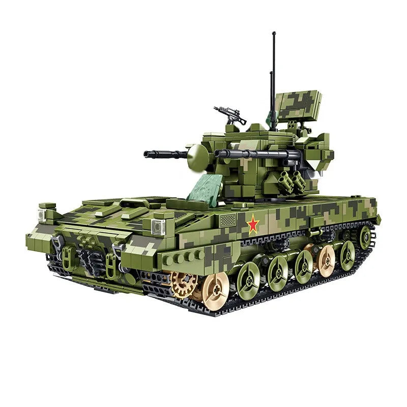 Building Blocks Military Self-propelled 35MM Artillery Bricks Toys Construction Set Toys - 1