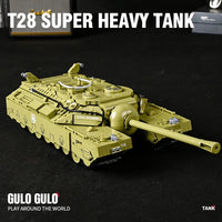 Thumbnail for Building Blocks Military WW2 MOC USA Army T28 Heavy Battle Tank Bricks Toy Construction Set Toys - 7