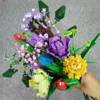 Thumbnail for Building Blocks MOC Bouquet Flower Romantic Bricks Rose Toys Construction Set Toys - 9