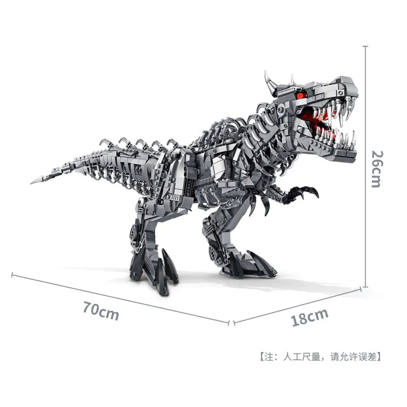 Building Blocks MOC Mechanical Dinosaur Tyrannosaurus Rex Bricks Toy Construction Set Toys - 6