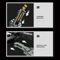 Thumbnail for Building Blocks Military MOC M416 Assault Rifle Guns Bricks Toys 77004 Construction Set Toys - 6