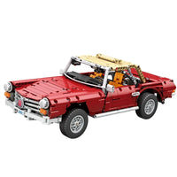 Thumbnail for Building Blocks MOC 11005 RC Motorized Vintage 280SL Classic Car Bricks Toy - 1