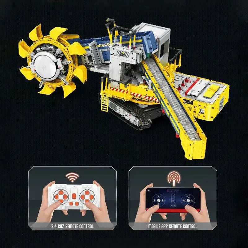 Building Blocks MOC 22017 RC APP Bucket Wheel Excavator Bricks Toy Construction Set Toys - 4