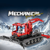 Thumbnail for Building Blocks MOC 22019 RC Winter Snow Groomer Truck Bricks Toys Construction Set Toys - 2