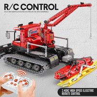 Thumbnail for Building Blocks MOC 22019 RC Winter Snow Groomer Truck Bricks Toys Construction Set Toys - 4