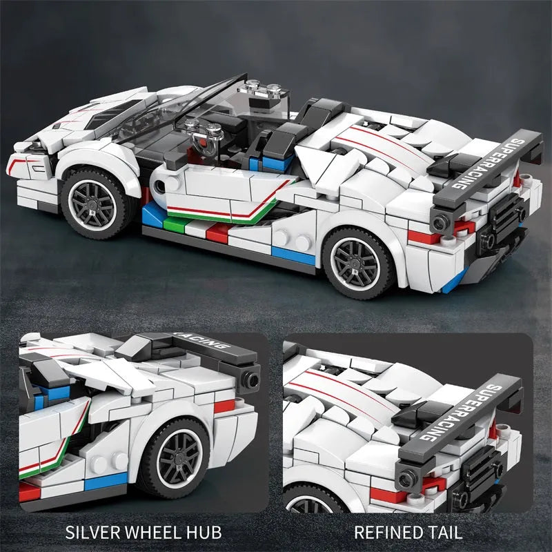 Building Blocks MOC Tech 687 Lambo Aventador SVJ Hyper Racing Car Bricks Toy Construction Set Toys - 4