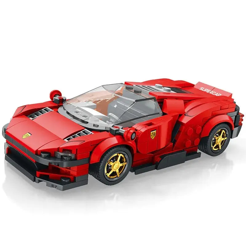 Building Blocks MOC Tech Ferrari Daytona SP3 11027 Super Racing Car Bricks Toy Construction Set Toys - 1